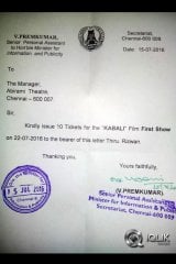 Craze for Kabali Tickets